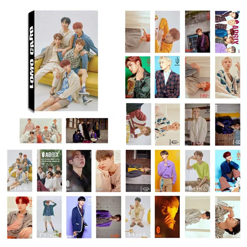 Новейший KPOP AB6IX альбом самодельная бумага Lomo карта фото плакат в виде карты HD Фотокарта 30 шт./компл. коллекция фанатов