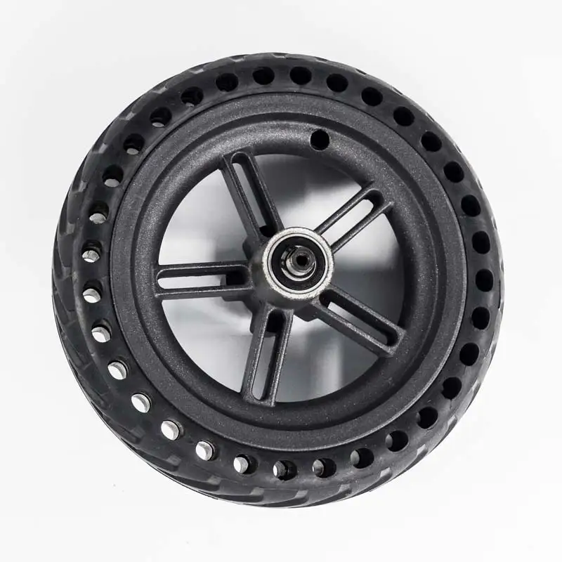 1 PCS Hollow Rear Шины для скутеров, задние полые колеса, ступица для 8,5 дюймов Xiaomi Mijia M365, демпфирующие твердые шины, полые непневматические шины, соты - Цвет: 1 PCS Hollow Rear