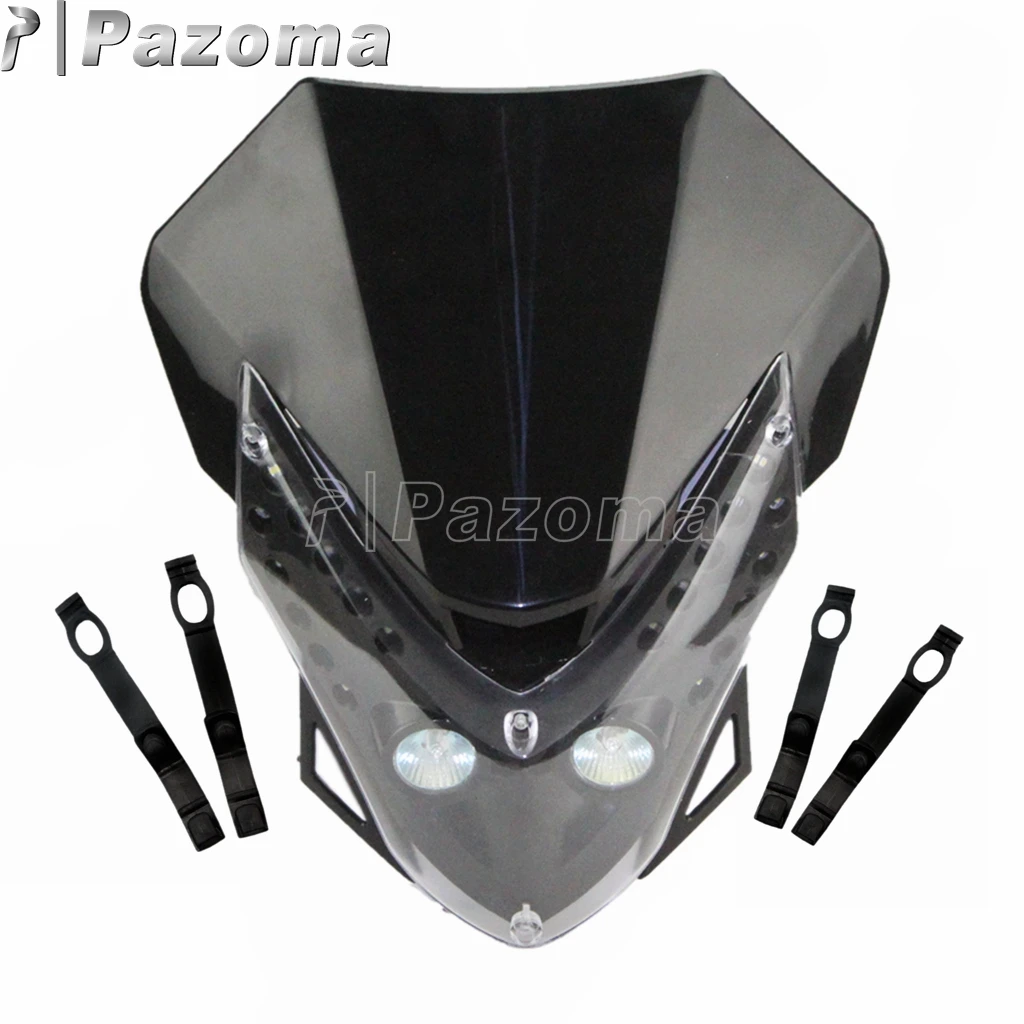 Универсальный Мотоцикл Байк супермото черных точек полоски для светильник