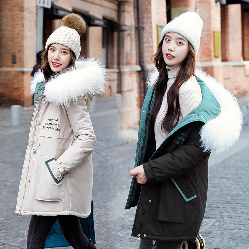 

The new style of 2021 winter women's clothing overcomes the fashion Korean version of the padded jacket