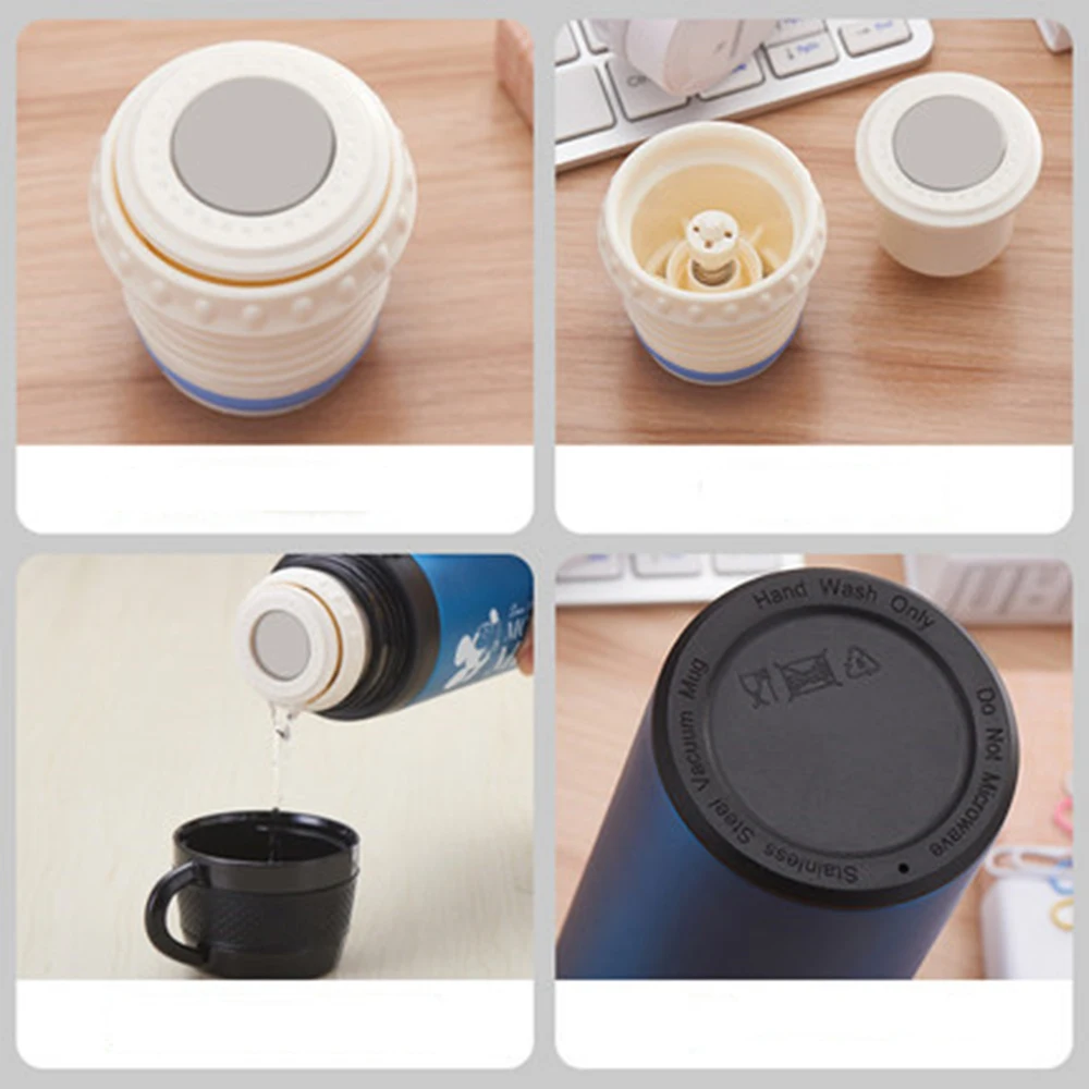 Disney children's colorful mug 304 copper plated stainless steel men and women pupils portable fall 24h insulation belt reinsCup