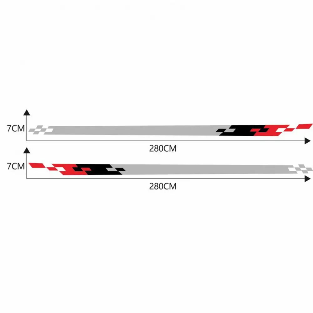 

2Pcs Anti-scratch Waterproof Car Vehicle Trim Stickers Decals Body Decoration