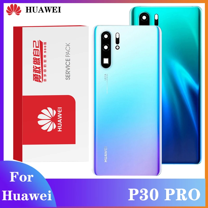 Оригинальный чехол для батареи Huawei P30 Pro стекло задняя крышка запасные Запасные