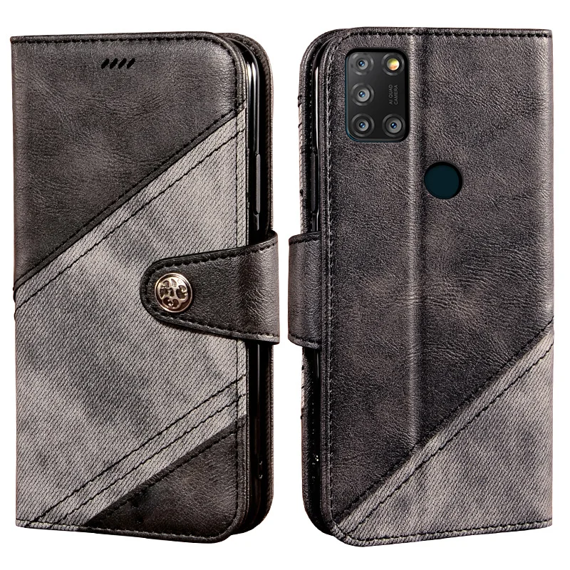 

For Alcatel 3X 2020 Back Book Wallet Case Luxury Leather Cover Shockproof Magnetic Bumper Case on Alcatel 3X 2020 Housing