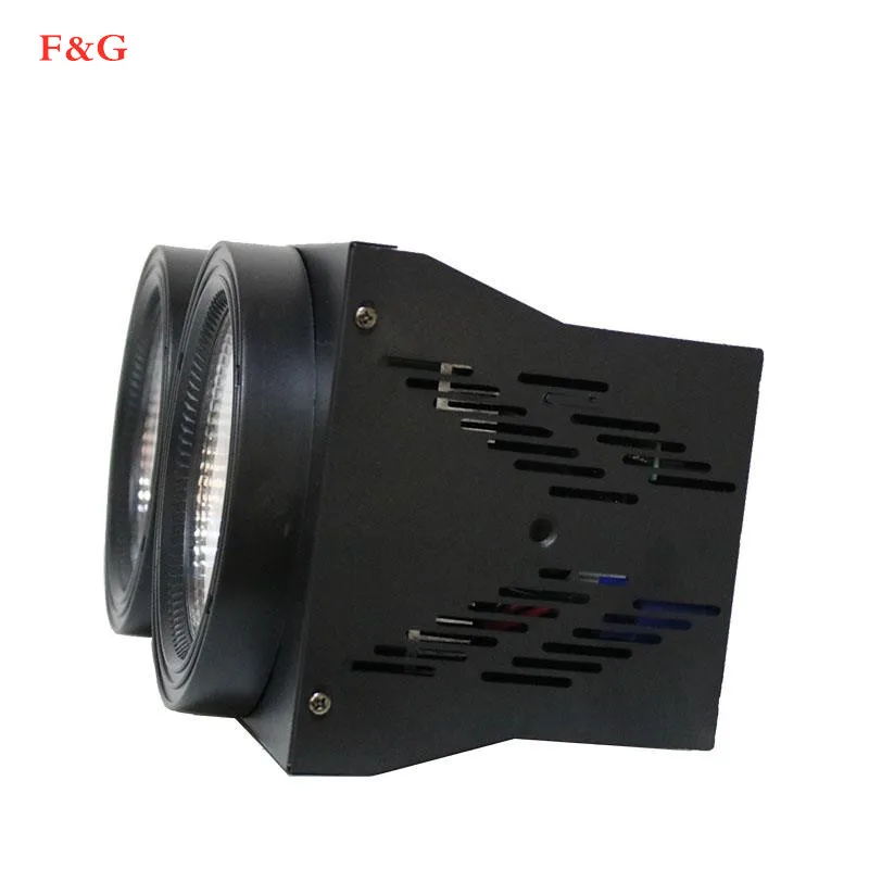 Snelle Verzending 2 Ogen 200W LED COB поворотное устройство RGB освещение для DMX512 сценический