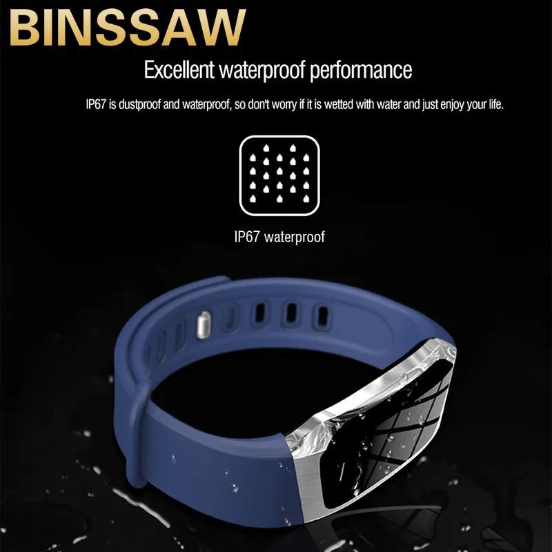 

BINSSAW 2020 Smart Watch IP67 Waterproof Heart Rate Monitor Blood Pressure Bluetooth Men Women Smartwatch For Android IOS Phone