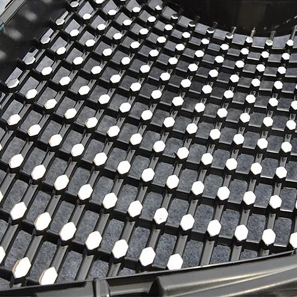 

Front Grill Upper Grille For Mazda 3 2014 2015 2016 Diamond Mesh Car Exterior Bracket Grating Grid Racing Grills Auto Body Kit