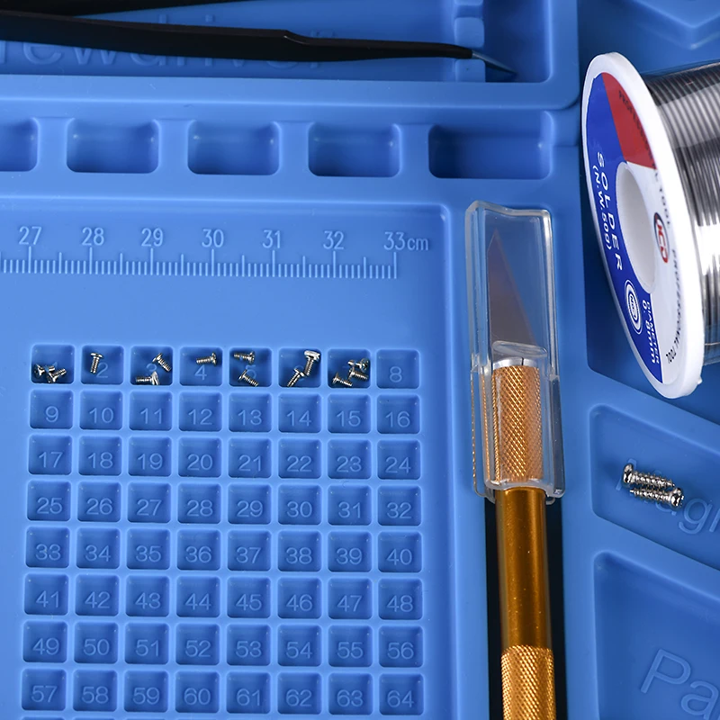 Рабочий коврик для пайки с теплоизоляцией магнитной силиконовой изоляцией