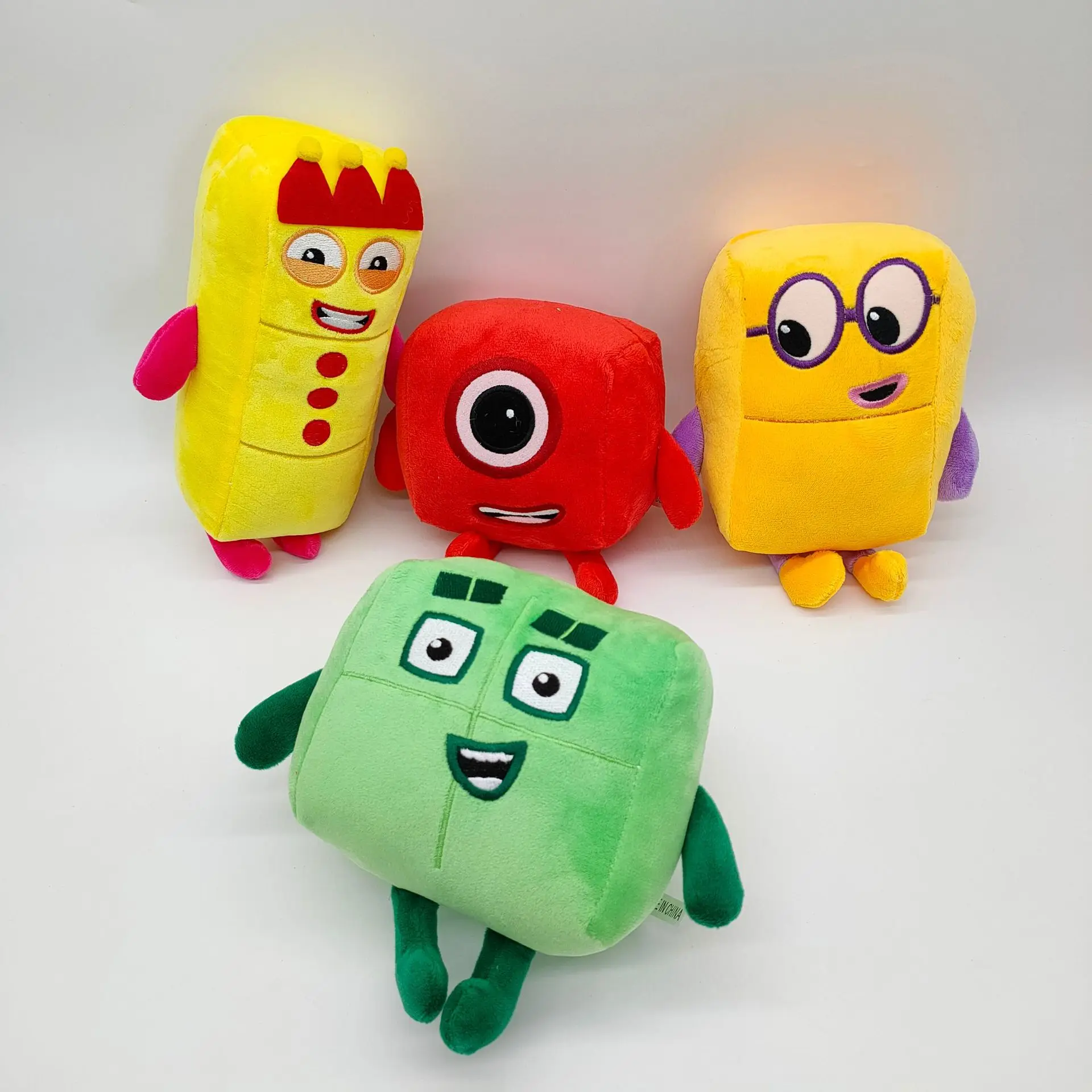 4 unids/set Numberblocks juguetes de peluche N&uacute;mero de peluche Serie de Televisi&oacute;n y pel&iacute;cula juguete educativo de dibujo animado regalo de los ni&ntilde;os-2