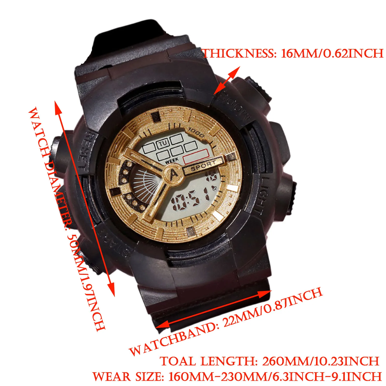 

Six Styles Of Cool Sports Electronic Watches Four Buttons Electronic Watch Children And Adults Can Wear Digital Wristwatches