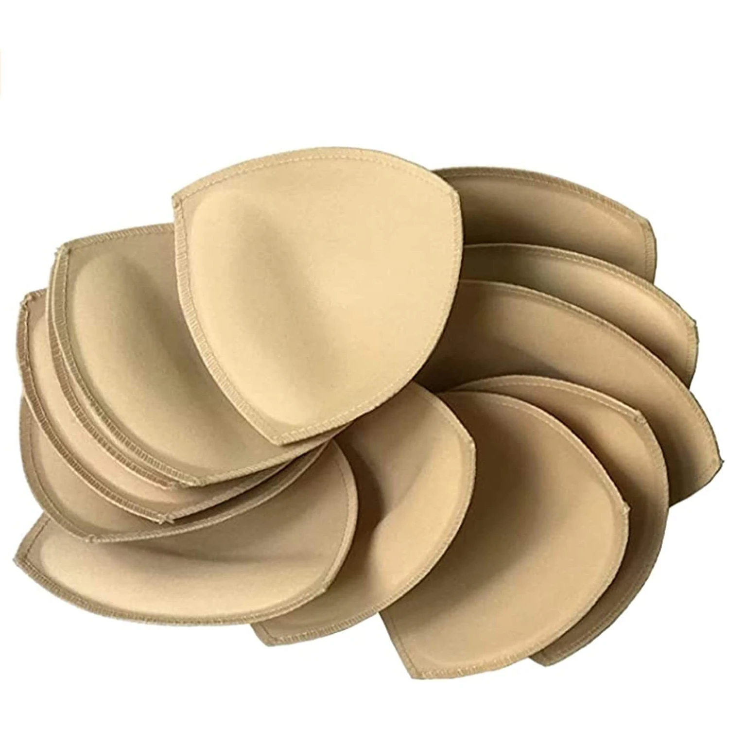 

Removeable Bra Pads Inserts Triangle Thickened Push up Chest Pad for Sport Bikini Top Enhancer Breathable Padded Nipple Covers