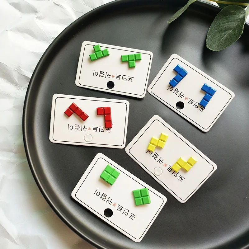 Милые цветные свежие милые минималистичные Цветочные креативные уличные серьги