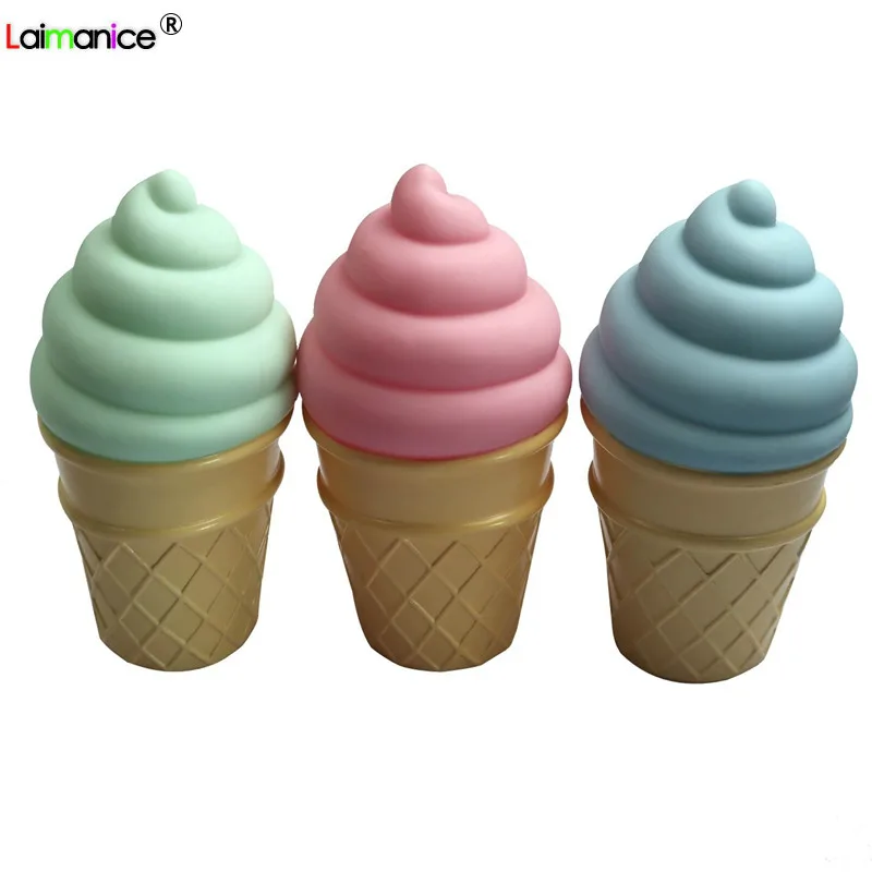 Спальня свет Новинка 3D мороженое ночные светильники Настольная Светодиодная