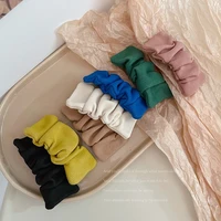 ruoshui woman fold suede square hairpins winter hair clips women hair accessories solid barrettes hairgrip headwear