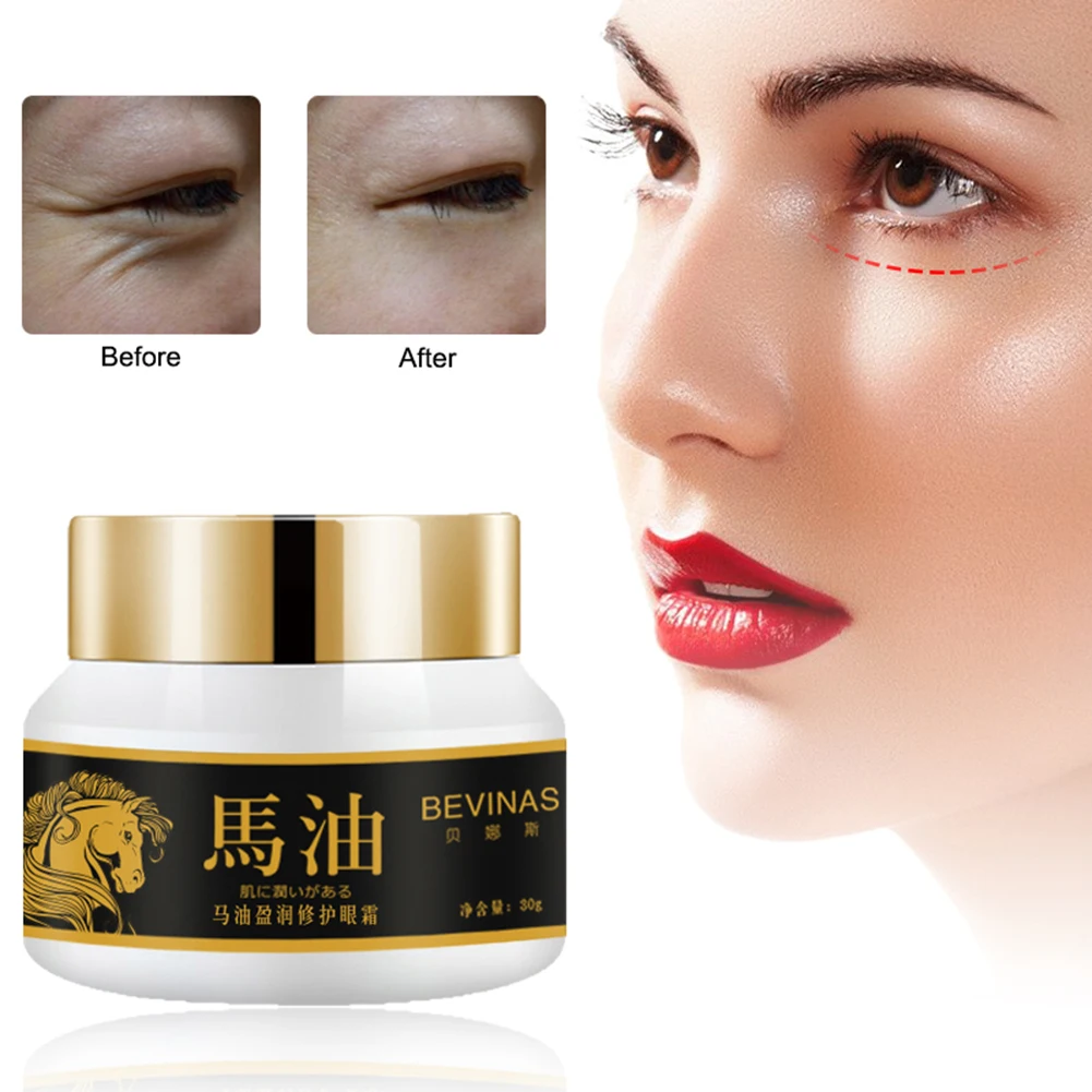 

Horse Oil Eye Cream Anti-Aging Wrinkle Moisturizer Firming Nourish Remove Dark Circles eyes bag Lifting Whitening Skin eye Care