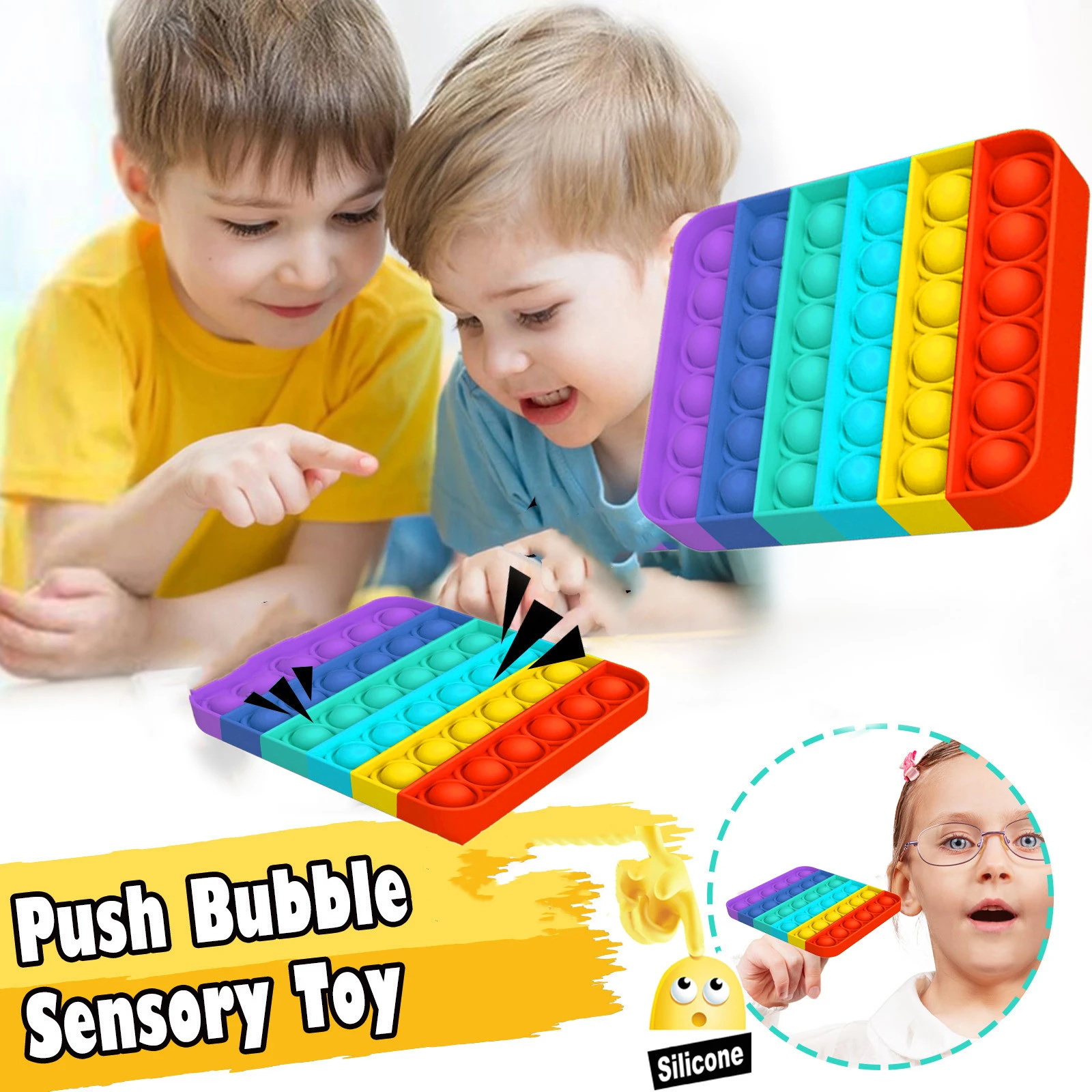 

ping Game Toys 2021 new Push Bubble Sensory Toy Adult Kids 2021 new Stress Autism Gifts Antistress Toys