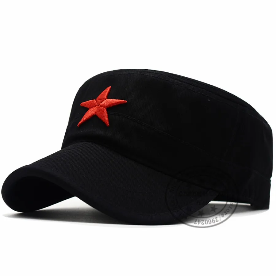 LIBERWOOD New Army Cadet Corps Hat red star Plain Baseball Cap Casual Flat Top hats cap Peaked Hats For Men Women summer | Аксессуары