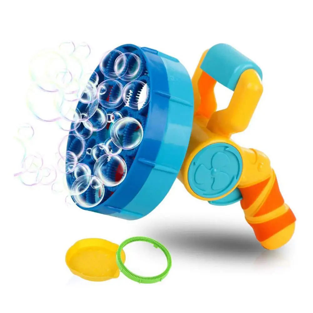 

2 In 1 Outdoors Bubble Machine Handy And Portable Automatic Bubble Blower Toy Great Gift For Kids Good Choice For Themed Parties
