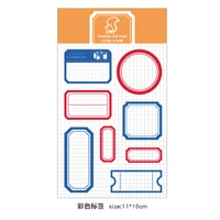 handbook transparent seal transparent silicone seal color label diy decoration handbook label frame rubber stamp