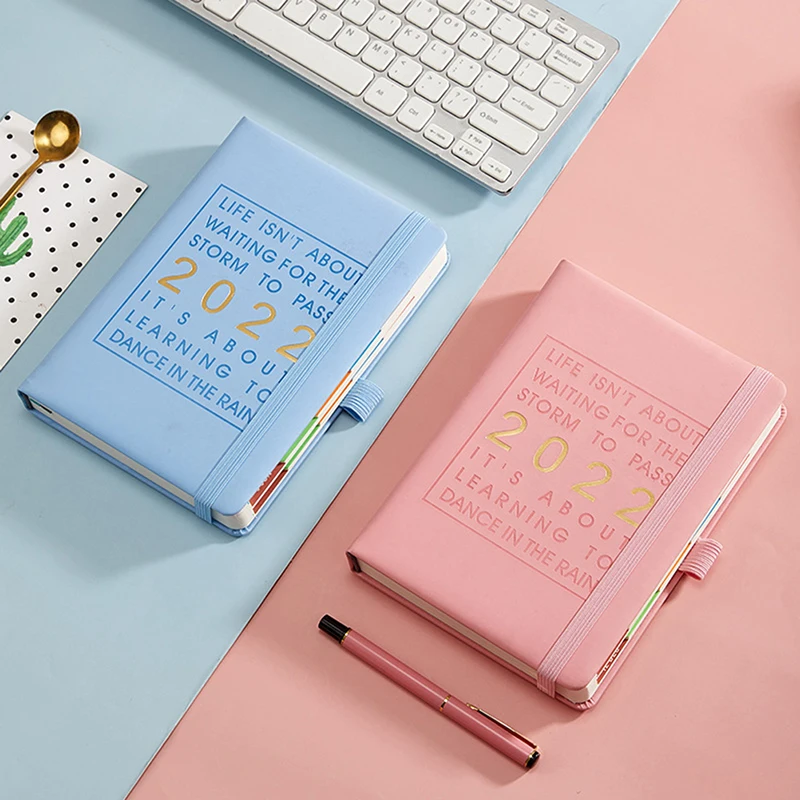 2022 Planner Notebooks Super Thick PU Leather Cover Planner/Agenda/Journal noteboos School & office supplies Bullet Stationery |