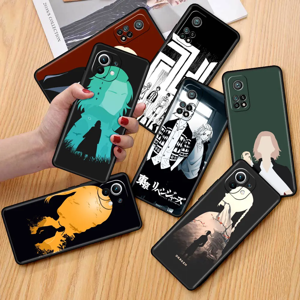 

Phone Capa for Xiaomi Poco X3 NFC M3 F1 Soft Case for Mi 11 10T Pro 9T CC9 Note 10 A2 Lite Tpu Funda Tokyo Avengers Anime