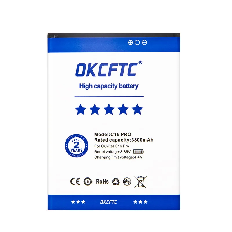 OKCFTC 3800 мАч новый высококачественный аккумулятор для OUKITEL S68 / C16 Pro мобильный