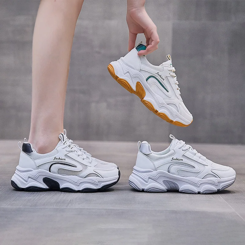 Students in the summer of 2021 the new breathable mesh torre shoes ins thick tide street snap leisure sports shoes at the end