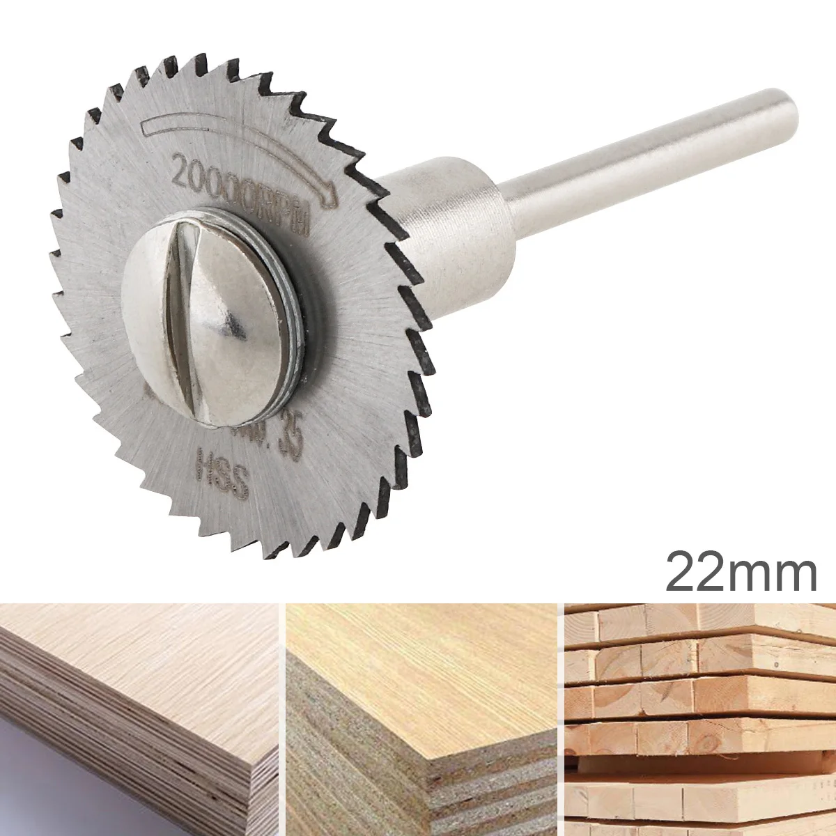 

22mm 25mm 32mm HSS High Speed Steel Cutting Tool Mandrel Disc Blade Mini Circular Saw Blade with Connecting Rod