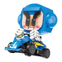 new xingbao kart racing series a collection of game blue novice training car building blocks with dao doll mini car model kits