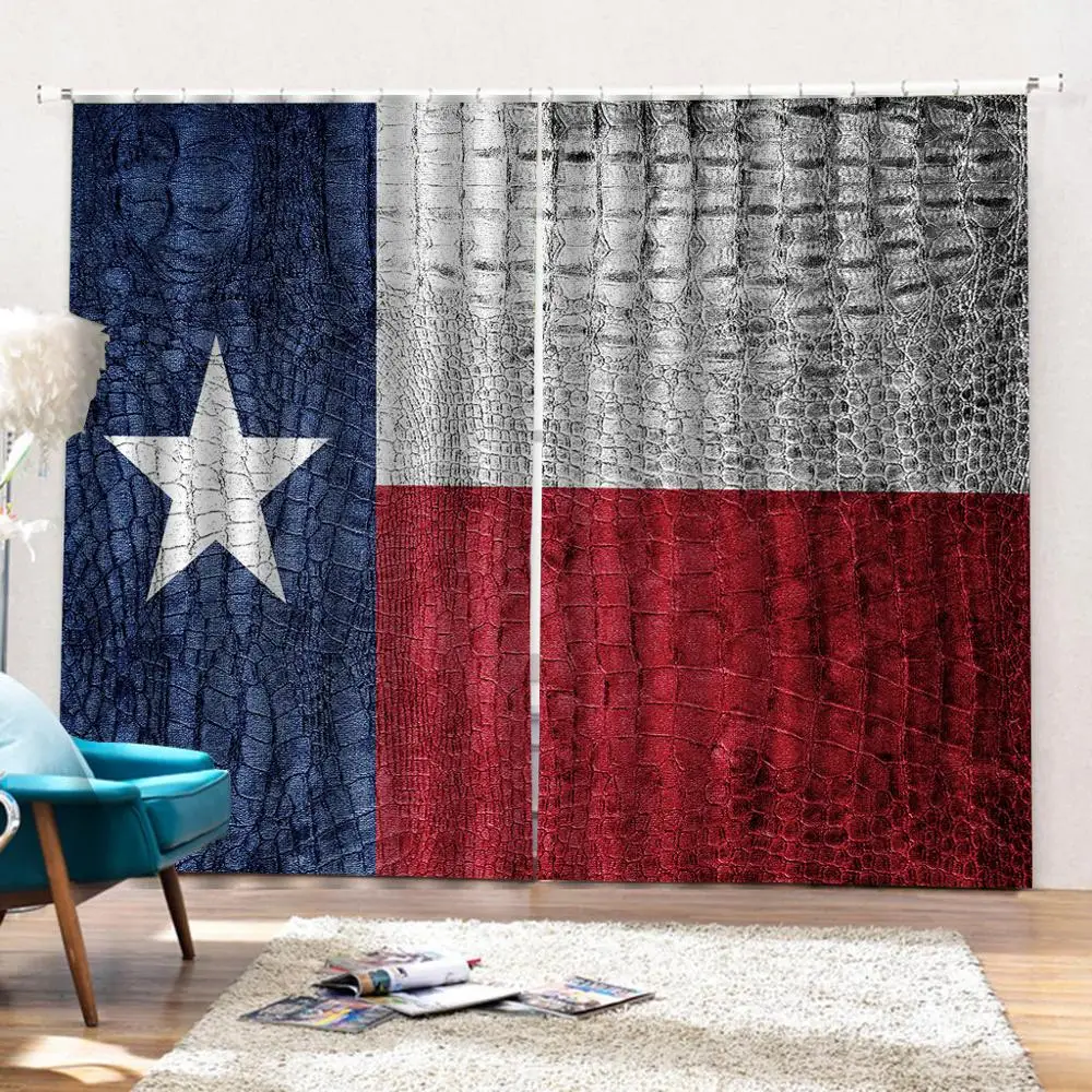Занавески с изображением флага 3D оконные занавески принтом динозавра роскошные