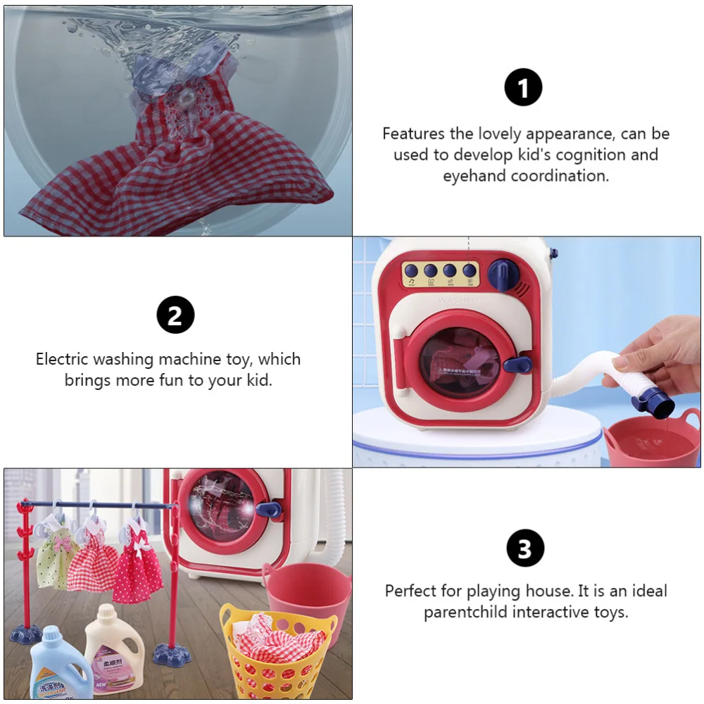 

1 Set Simulation Washing Machine Electric Washing Machine Laundry