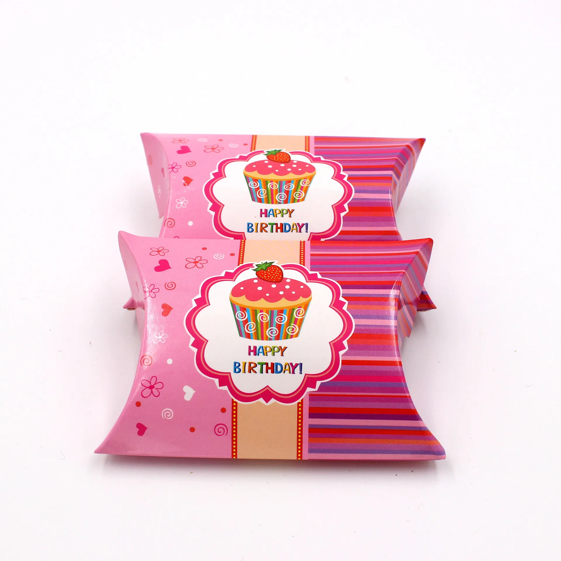 Коробки для подушек на день рождения клубничный Кекс с принтом коробки конфет