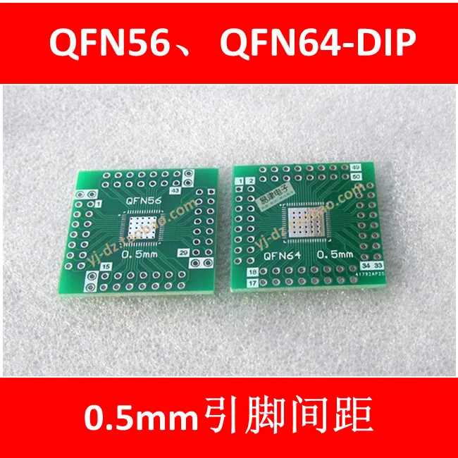 

Адаптер QFN56, плата QFN64 посылка, конверсионная плата с шагом штыря 0,5 мм для подключения