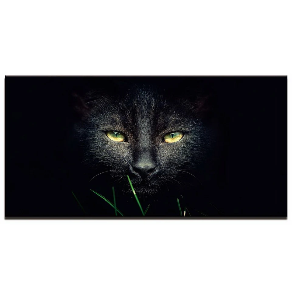 

Family Decorative Painting on Canvas Decor Animal Cat Eyes Artistic Print Drawing House Art Picture Poster Home Living Room D414