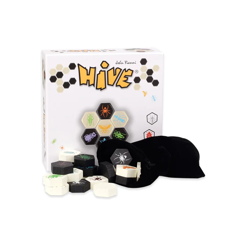 

Лидер продаж, настольная игра Hive для 2 игроков, веселая настольная игра, обучение раньше для семьи/Вечеринки/друга, отправить детский подаро...