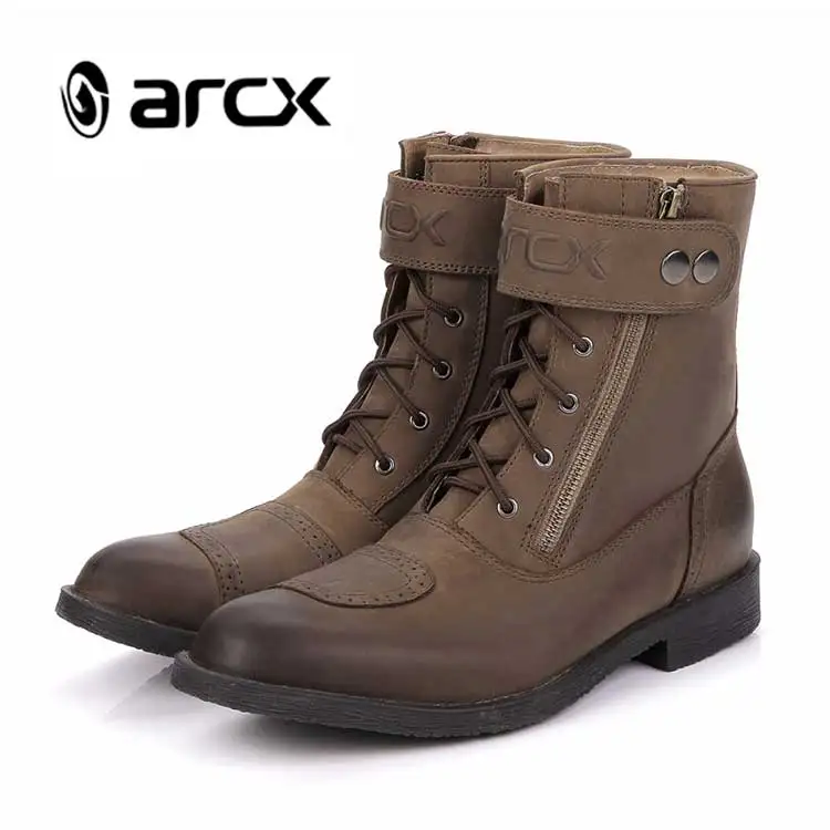 

ARCX Motorcycle boots Casaul boots Windproof Real leather L60553 Fashion boots Cruiser Touring Biker Vintage Leisure Shoes