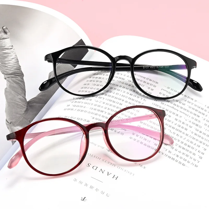 Модные очки с круглой оправой трендовые прозрачные оправа простые TR90 мужские по