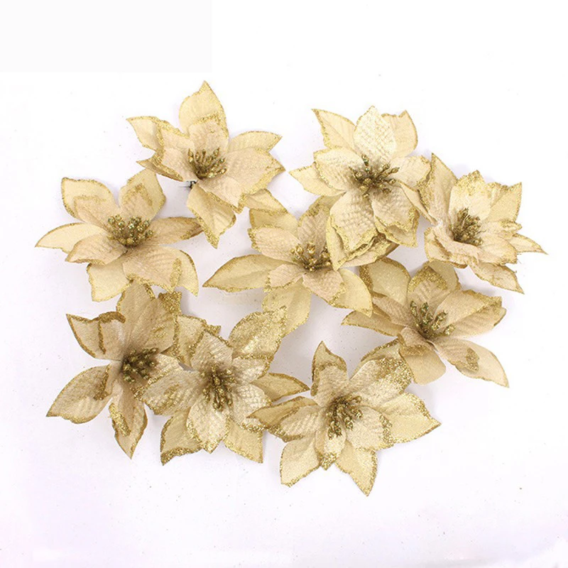 Рождественские украшения из 8 предметов с Сантой искусственные цветы для дома