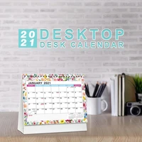 2021 flower creative desktop calendar daily monthly schedule table planner yearly agenda organizer school office home accessorie