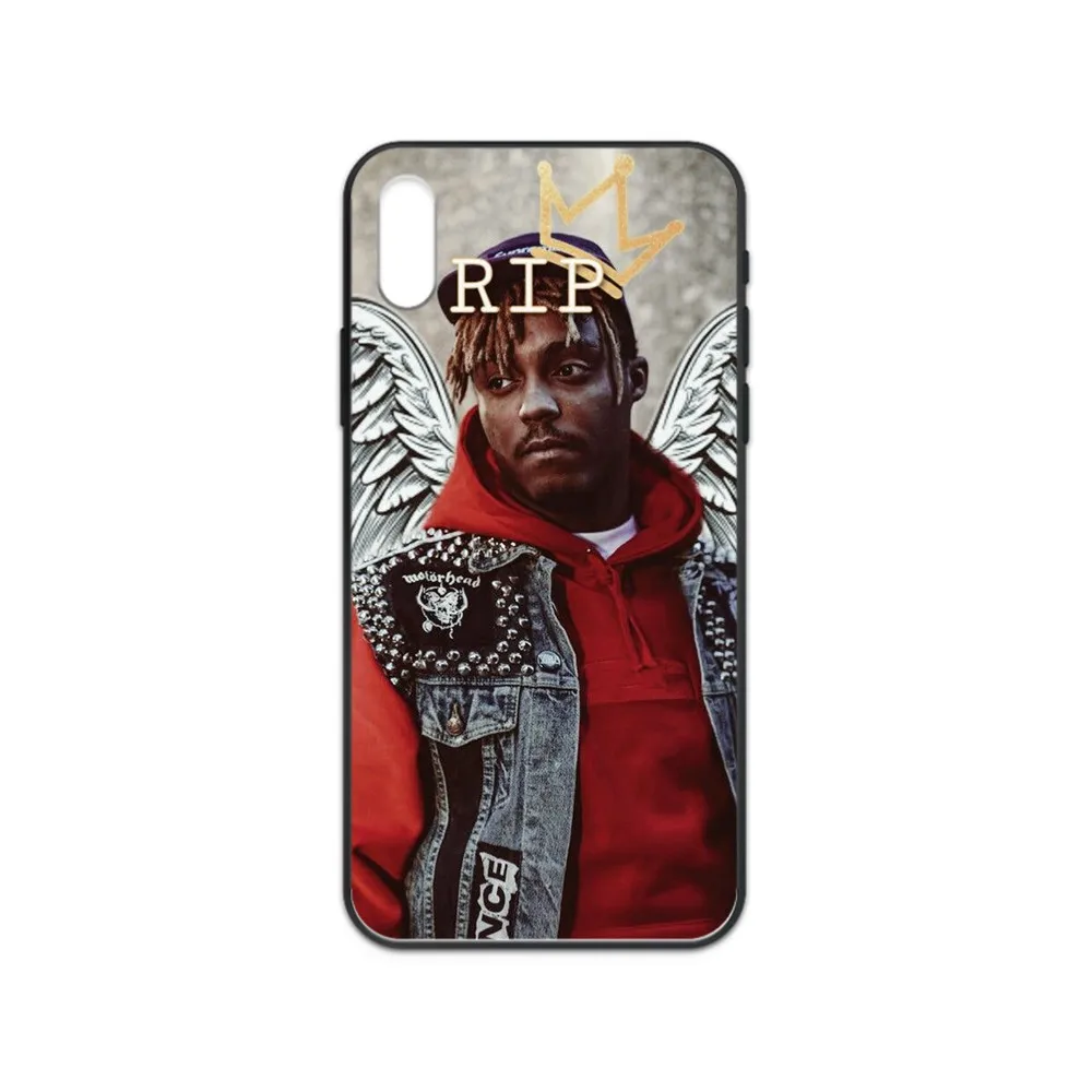 Q16 сок WRLD Рэппер ТПУ Etui черный чехол для телефона Корпус iphone 4 4s 5 5S SE 5C 6 6S 7 8 plus X XS XR 11