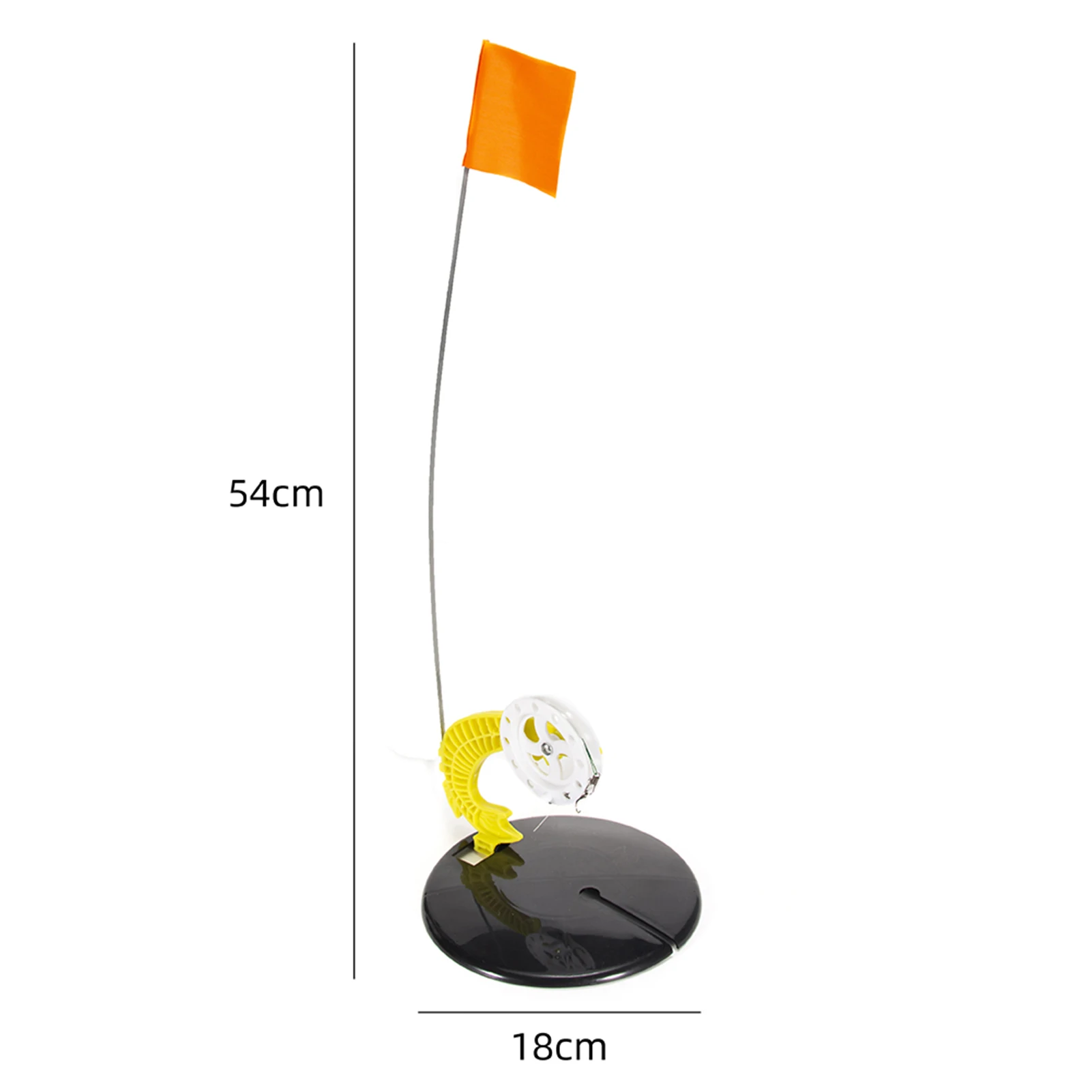 

1 Set Outdoor Winter River Floating Ice Fishing Rod Tip-up Flag Hand-free Compact Pole Outdoor Floating Plate Tackle Accessory