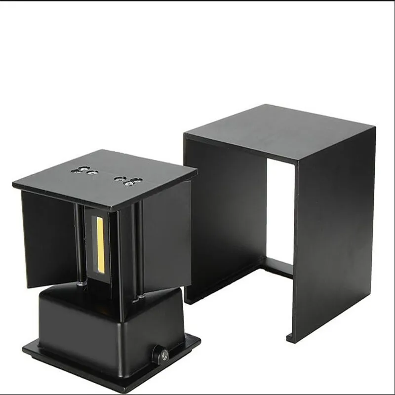 9 Вт 12 затемненный COB Современный короткий куб Регулируемый поверхностный монтаж