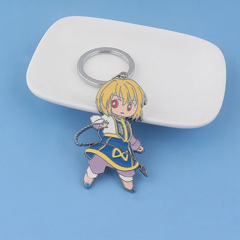 Anime Hunter x Gon Freecss Kurapika Cute Cartoon Enamel Alloy Key Chains Keychain Chain Keyring Keyfob Accessories | Украшения и
