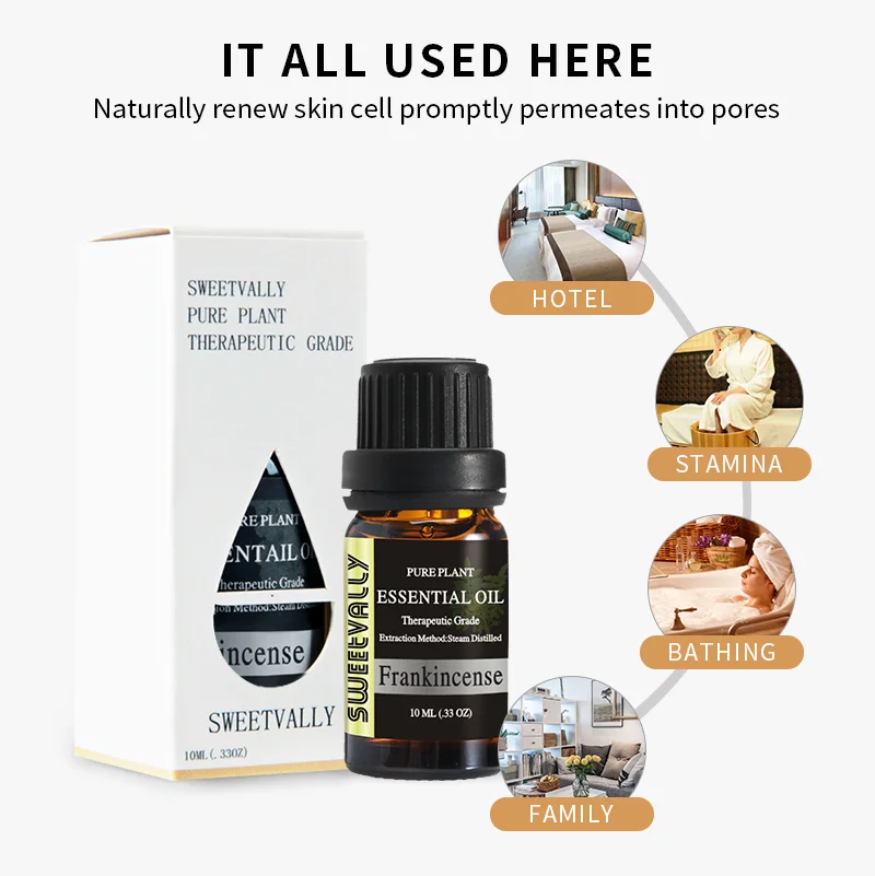 10 мл эфирные масла Frankincense для ароматерапии диффузоры чистые снимают стресс