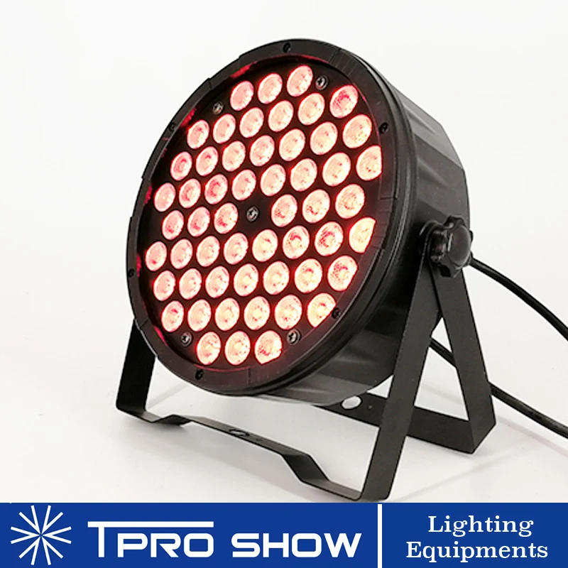 54x3 Вт светодиодный Par RGB 3в1 сценическое освещение Dmx управление звуком изменение цвета стробоскоп DJ фонари Par 64 может для свадьбы DJ события вечерние шоу