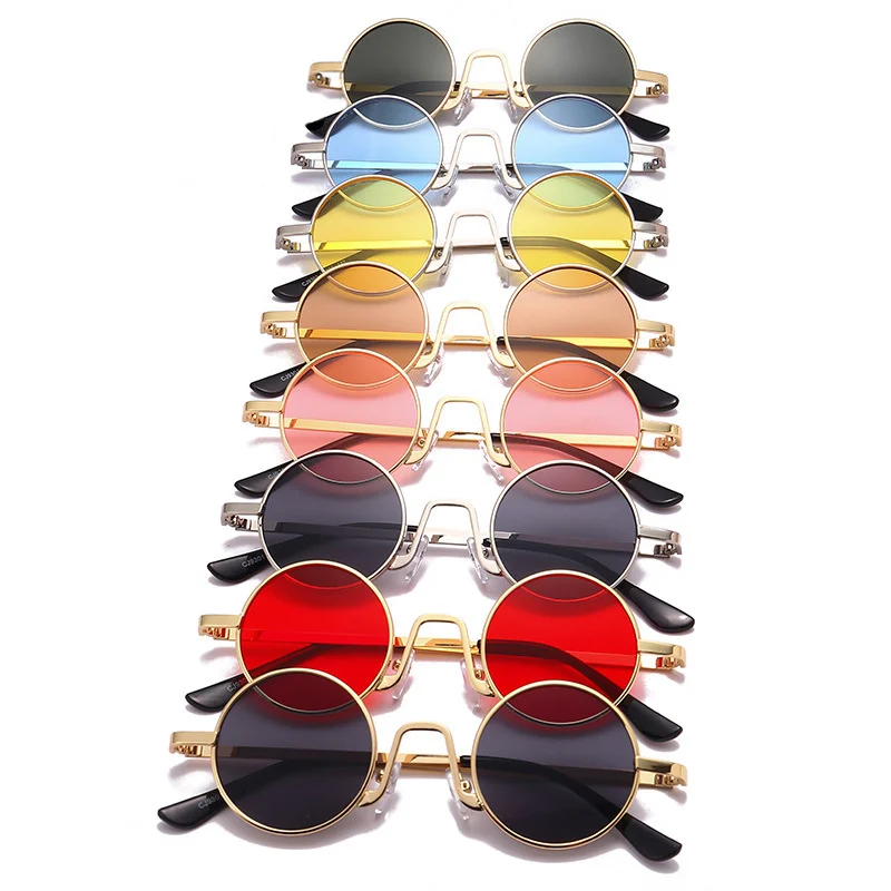 

Fashion Round Sunglasses Women Brand Designer Retro Sun Glasses Lens Alloy female Eyewear Frame Driver Goggles