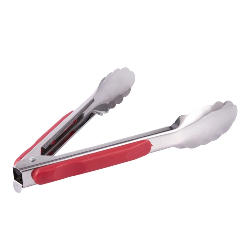 Barbecue BBQ Rotisserie Stainless Steel food tong For Ice Cube Cake Bread Kitchen 22cm |