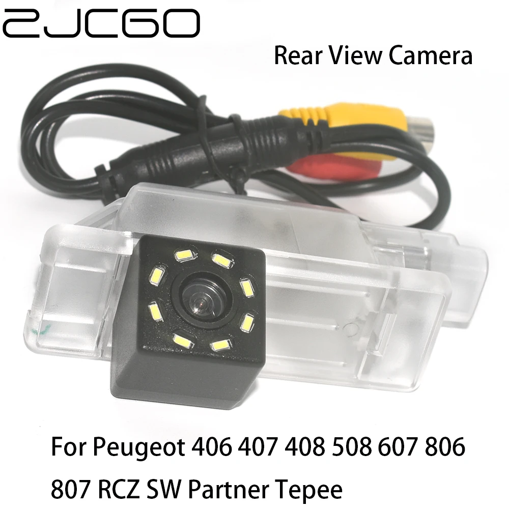 ZJCGO CCD Автомобильная камера заднего вида водонепроницаемая парковочная для Peugeot