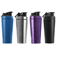 Whey Protein Powder Sport Shaker Water Bottles Stainless Steel Cup Vacuum Mixer Outdoor Drinkware Gym Training Drink Vacuum Cup