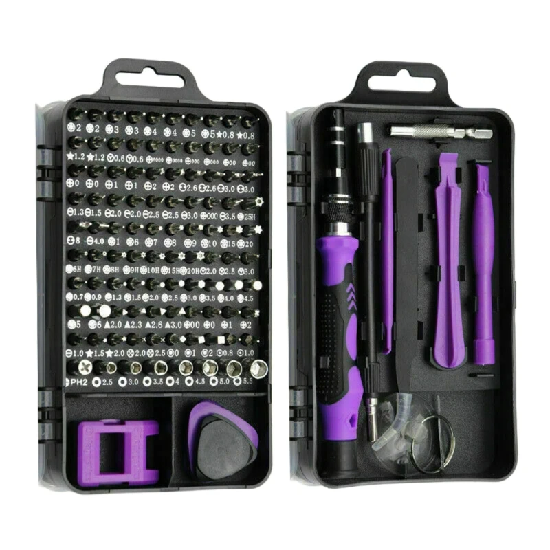 

115 in 1 Clock Mobile Phone Repair Kit Multiple Combinations Screwdriver Set 40JE